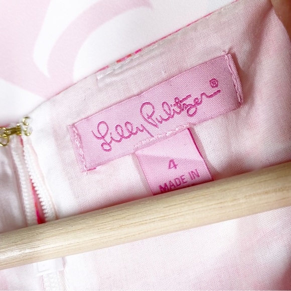 Lilly Pulitzer Ryder Pink Pout Paisley Print Shift Mini Dress 4 - Picture 9 of 12